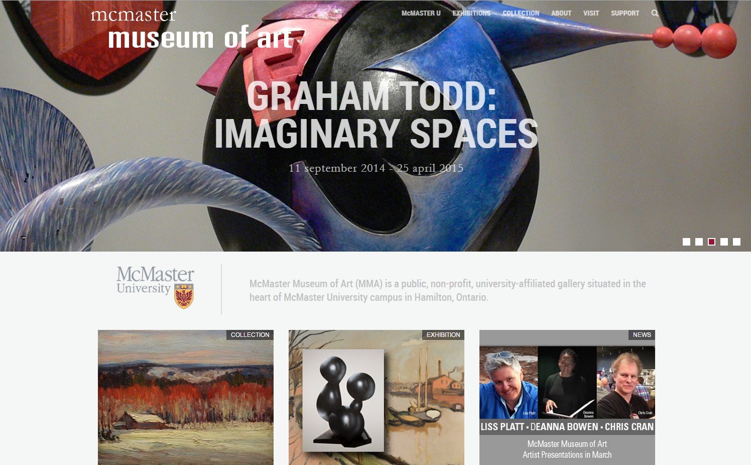 McMaster museum of art website